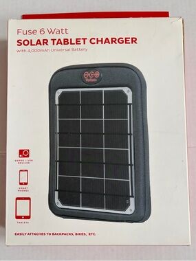 Voltaic Fuse 6W Solar Tablet Charger - Black